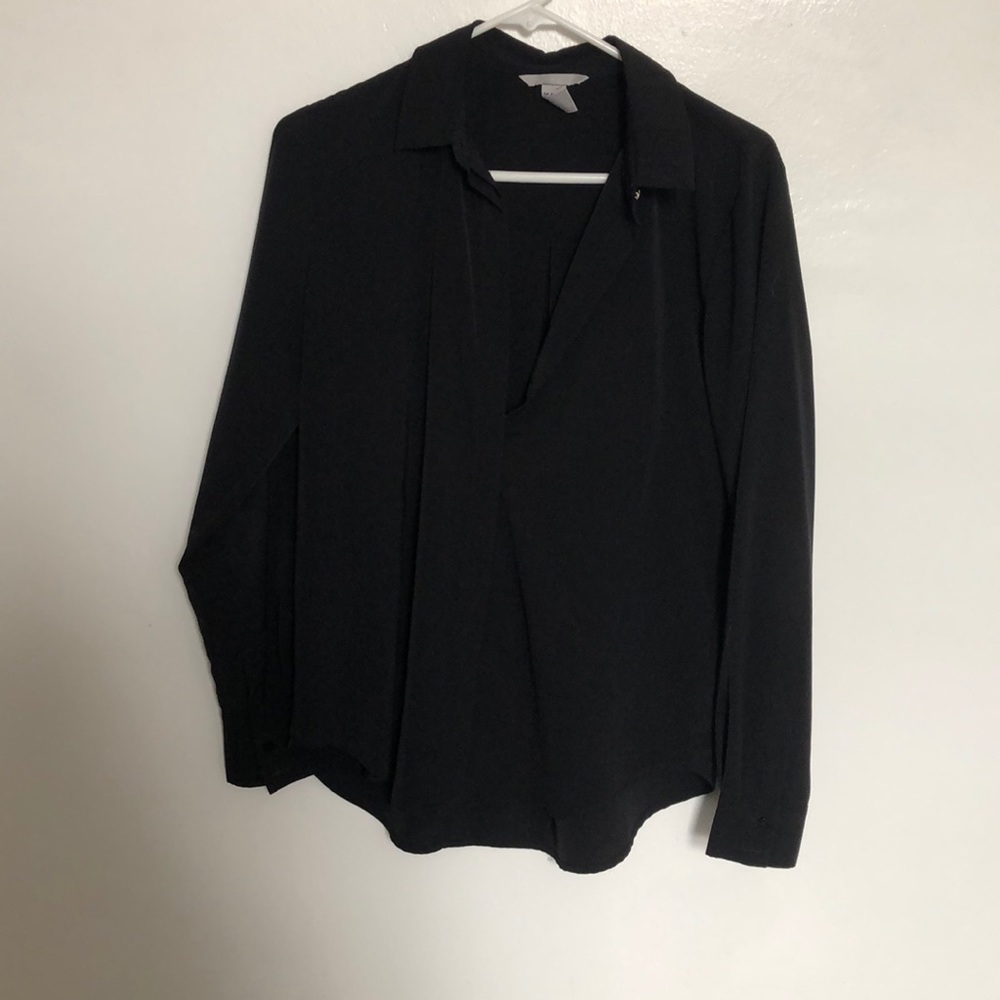 Black button down shirt